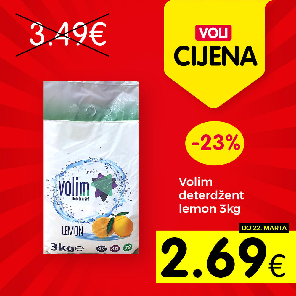 <p>U svim VOLI i Naš diskont marketima.</p>