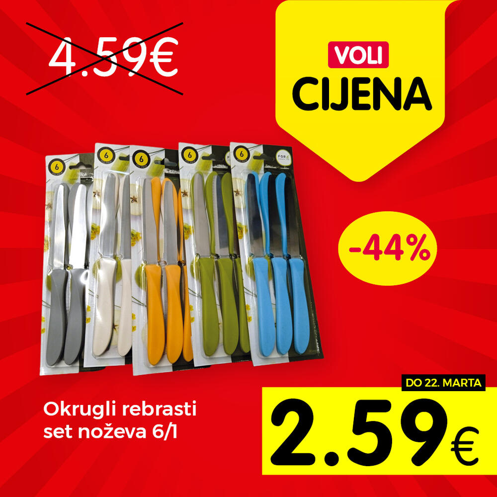 <p>U svim VOLI i Naš diskont marketima.</p>