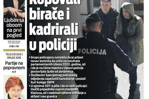 Naslovna strana "Vijesti" za petak, 24. mart 2023. godine