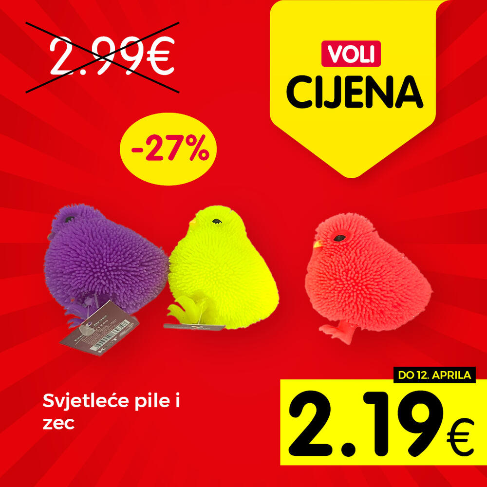 <p>Posjetite obližnji Voli ili Naš diskont market</p>