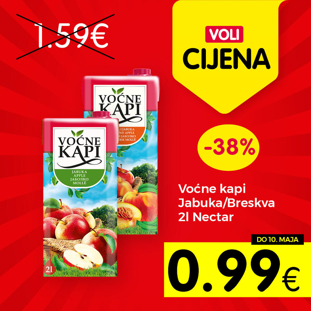 <p>Potražite u Voli marketima proizvode sa oznakom Voli cijena i uživajte u kupovini.</p>