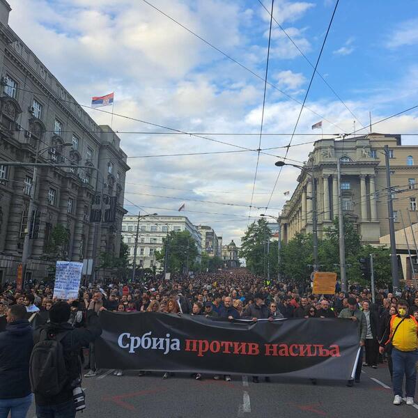 Beograd: Završen Protest 'Srbija Protiv Nasilja', Odblokirana Gazela