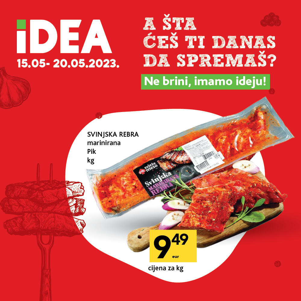 <p><strong>U IDEA prodavnicama očekuje vas provjereno i kvalitetno pakovano meso </strong></p>