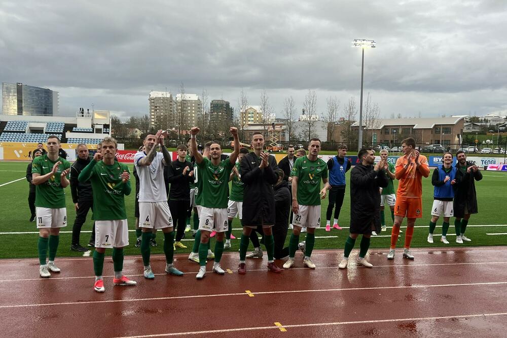 Slavlje fudbalera Brejdablika nakon pobjede protiv Budućnosti, Foto: Twitter.com/BreidablikFC