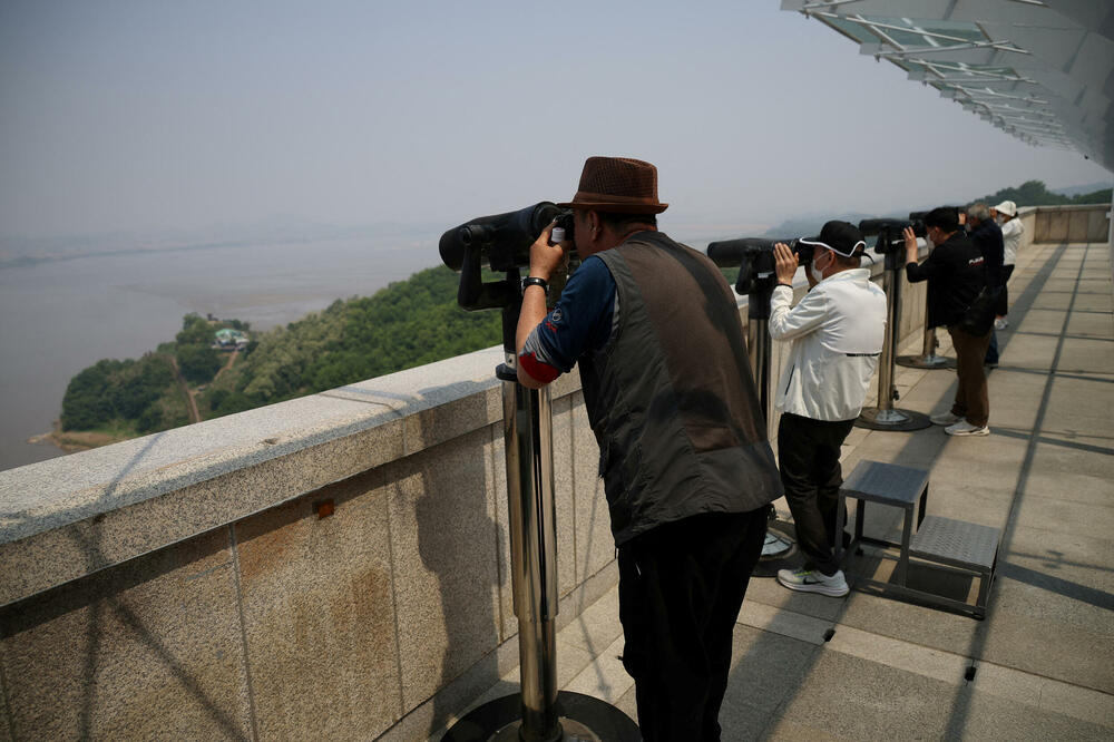 Pogled na demilitarizovanu zonu iz Južne Koreje, Foto: Reuters