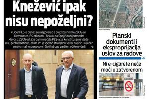 Naslovna strana "Vijesti" za četvrtak 20. jul 2023. godine