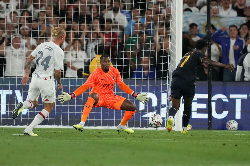 Trenutak odlule: Vinisijus postiže gol nakon asistencije Modrića, Foto: Reuters