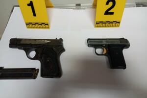 Dva pištolja pronađena kod Baranina, podnijeta krivična prijava