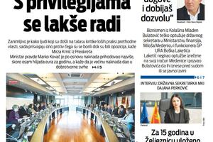 Naslovna strana "Vijesti" za 18. avgust 2023.