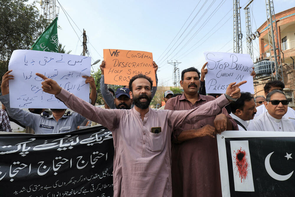 Protesti hrišćana u Pakistanu, Foto: Reuters