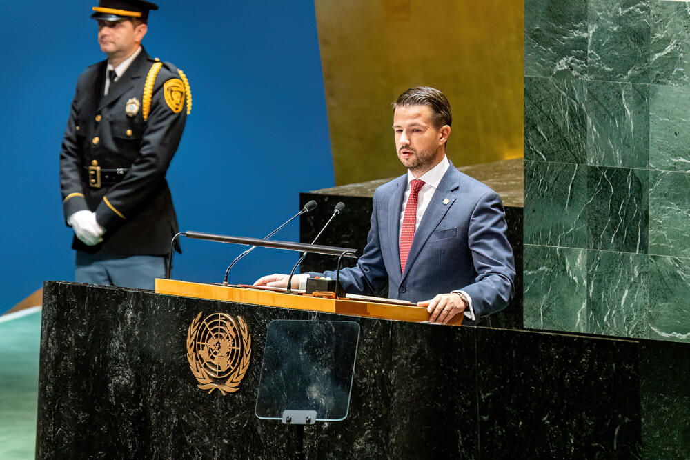 Jakov Milatović u Generalnoj Skupštini UN