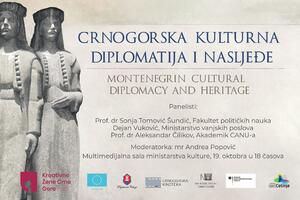 Cetinje: U četvrtak panel diskusija "Crnogorska kulturna...