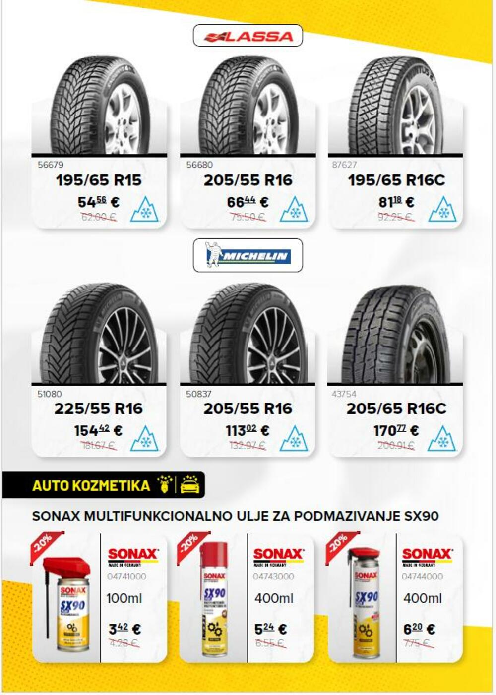 <p><em>Iskoristite popuste u Castellani, od 1. do 30. novembra, na gume, auto djelove, ulja i antifriz, akumulatore i auto kozmetiku. U nastavku se možete informisati o novim ponudama i aktuelnim popustima, a dodatne popuste možete ostvariti uz našu Classic karticu.</em></p>