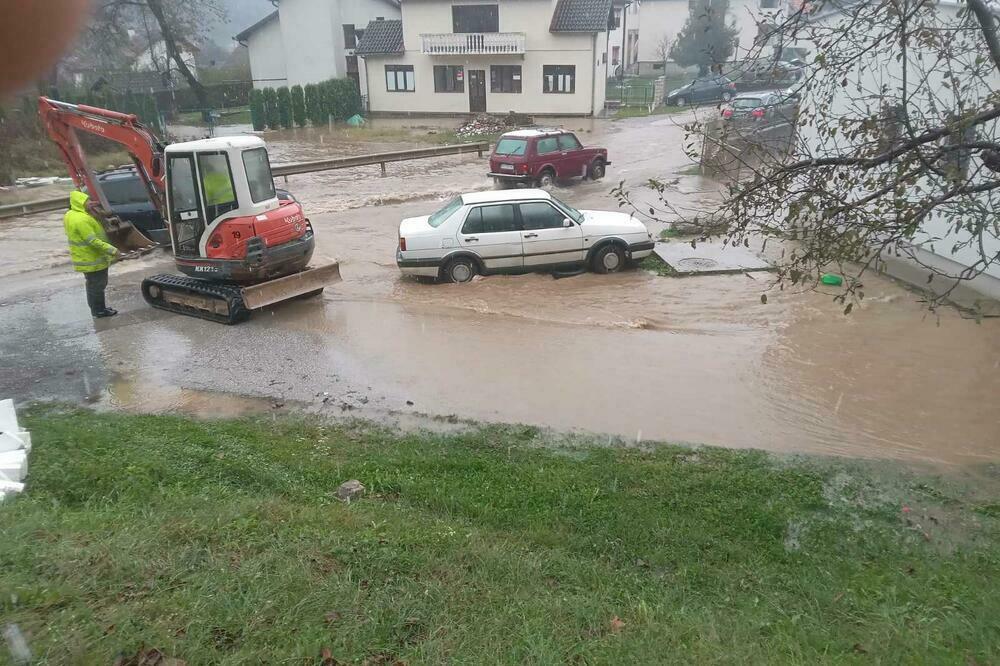 Magistralni put Bijelo Polje - Mojkovac pod vodom