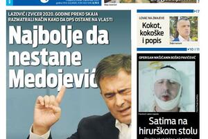 Naslovna strana "Vijesti" za 5. decembar 2023.