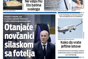 Naslovna strana "Vijesti" za 6. decembar 2023.