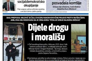 Naslovna strana "Vijesti" za 10. decembar 2023.