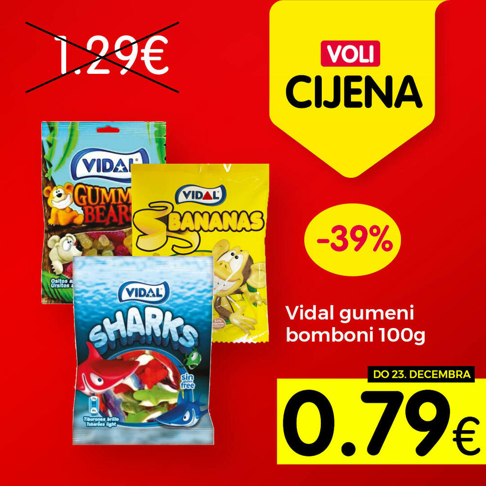 <p>Širok izbor proizvoda po najpovoljnijim cijenama na tržištu u svim Voli i Naš diskont marketima.</p>