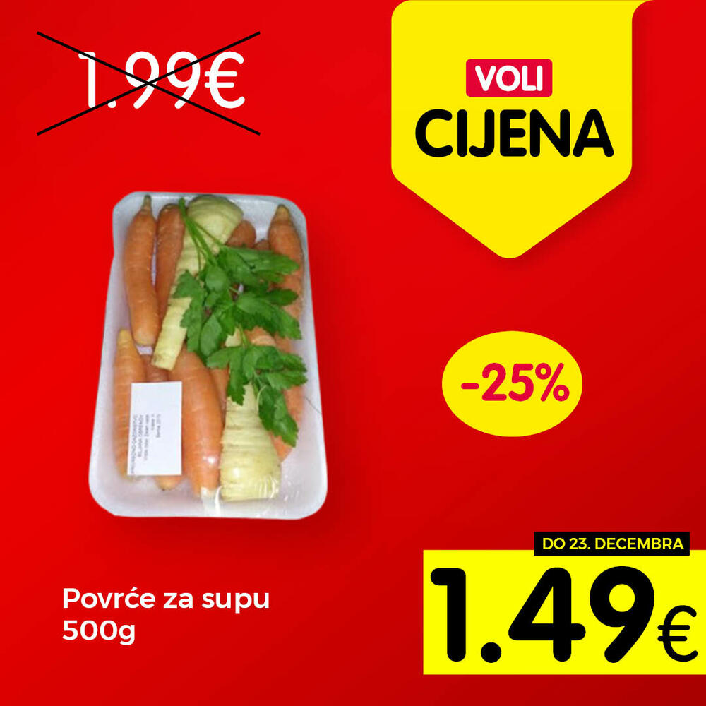 <p>Širok izbor proizvoda po najpovoljnijim cijenama na tržištu u svim Voli i Naš diskont marketima.</p>