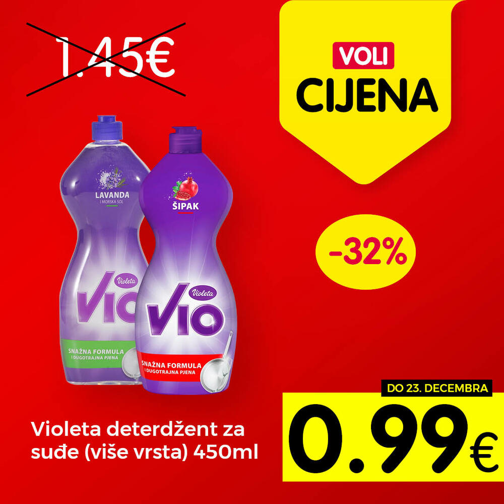 <p>Širok izbor proizvoda po najpovoljnijim cijenama na tržištu u svim Voli i Naš diskont marketima.</p>