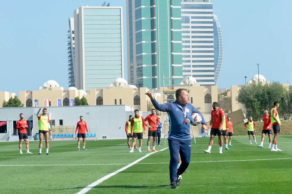 Radulović na treningu Libana u Kataru, Foto: Lebanese Football Association (Facebook)