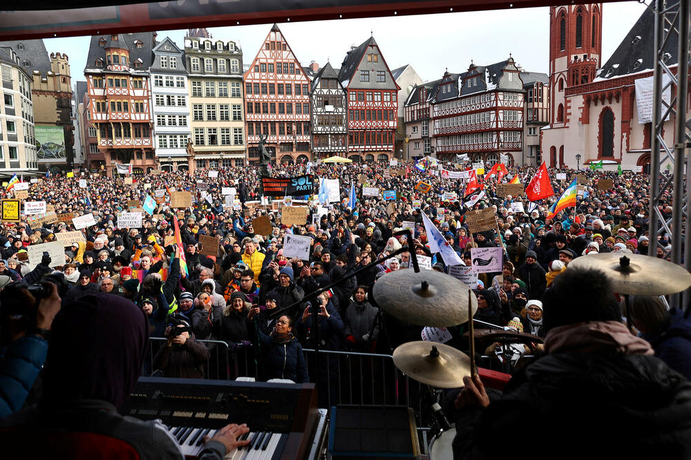 Sa protesta u Frankfurtu, Foto: Reuters