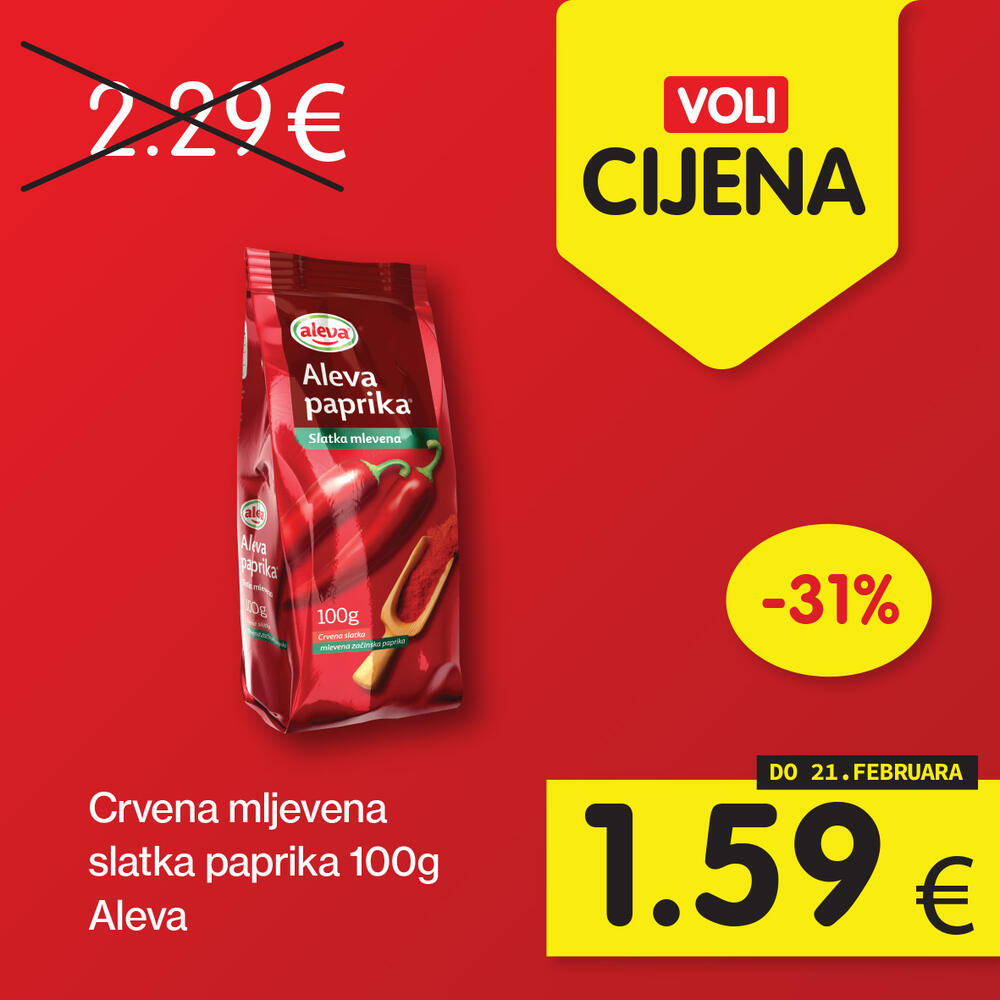 <p>Zanimljivi proizvodi uz najpovoljnije cijene na tržištu, u svim Voli i Naš diskont marketima.</p>