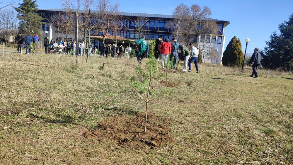 <p>„Cilj ove akcije je ozelenjavanje školske površine i da probudimo svijest kod naših đaka dajući jedan pozitivan primjer u društvu", rekao je Aleksandar Šipčić</p>