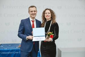 Zorica Đurović nagrađena godišnjom Nagradom Univerziteta Crne Gore