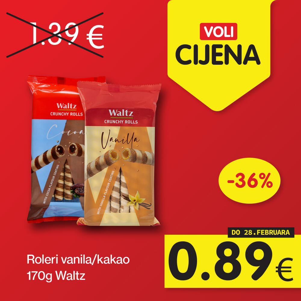 <p>Širok izbor proizvoda po najpovoljnijim cijenama na tržištu u svim Voli i Naš diskont marketima.</p>