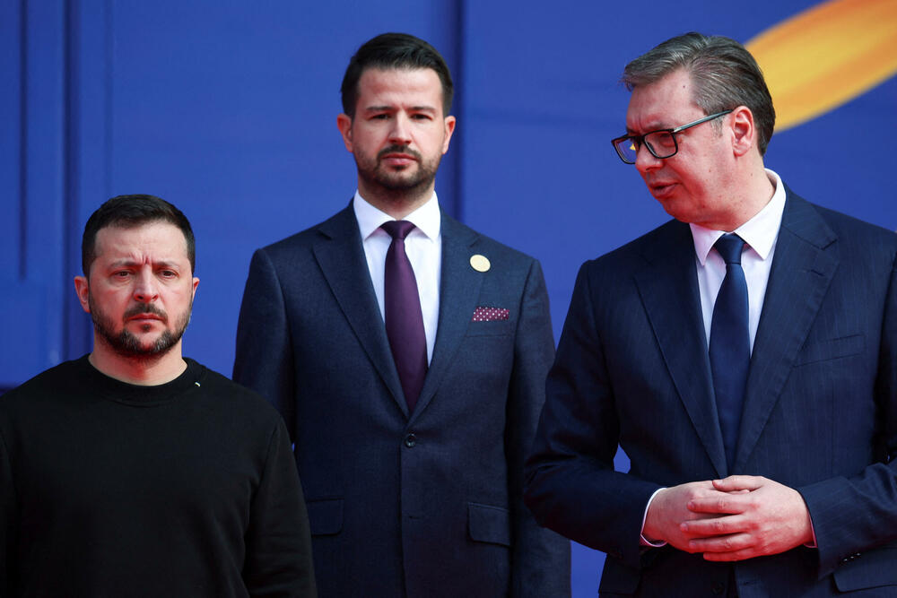 Zelenski, Milatović i Vučić