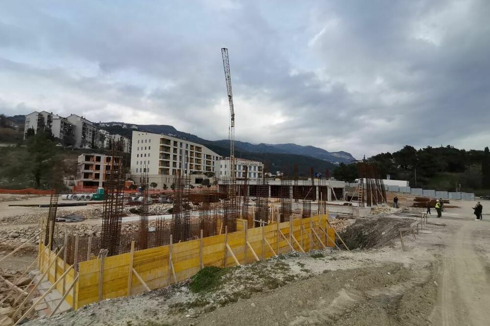 Stanje na gradilištu početkom februara: Igalo, Foto: Opština Herceg Novi