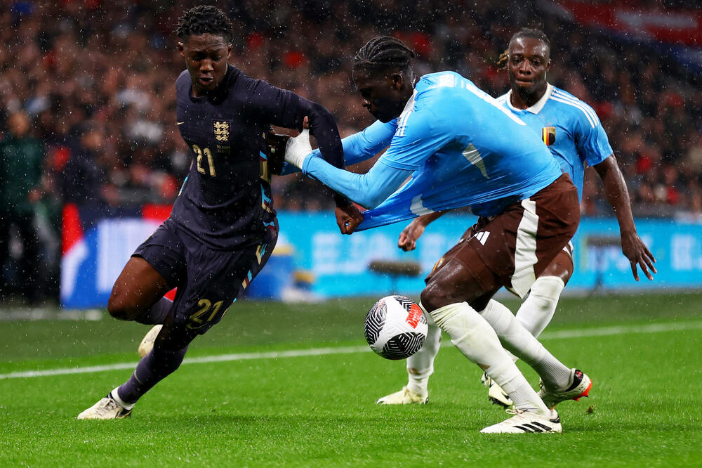 Mejnu tokom utakmice sa Belgijom na "Vembliju", Foto: Reuters
