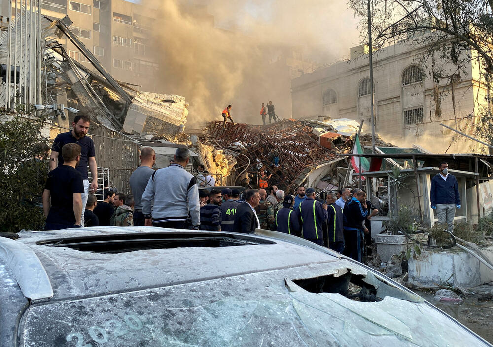 Ambasada Irana u Damasku nakon napada