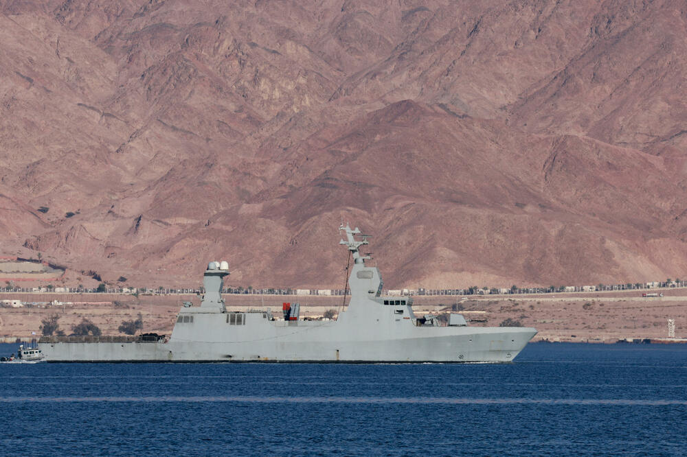 Baterija sistema Gvozdena kupola na izraelskom brodu uz obalu grada Eilat, Foto: Reuters