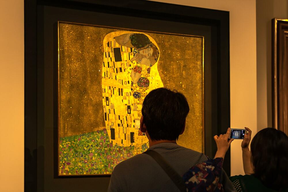 Izložba originala Klimta 'Poljubac' u Beču (2022.)