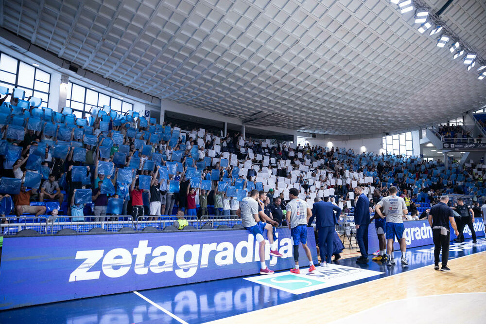 Detalj sa prethodne utakmice Budućnost Volija i Partizana, Foto: KK Budućnost Voli/Filip Roganović