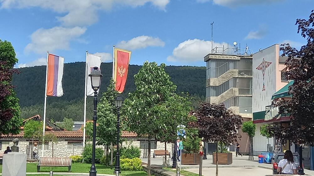 <p>Lokalna vlast koju predvodi Vraneš, nakon preuzimanja vlasti u aprilu prošle godine prekinula je raniju praksu da se većina ulica u centru i na ulazima u grad ukrasi crnogorskim zastavama</p>