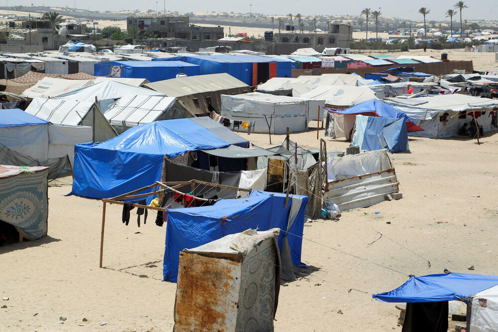 Kamp u kome se nalaze raseljeni Palestinci: Detalj iz Rafe, Foto: Reuters