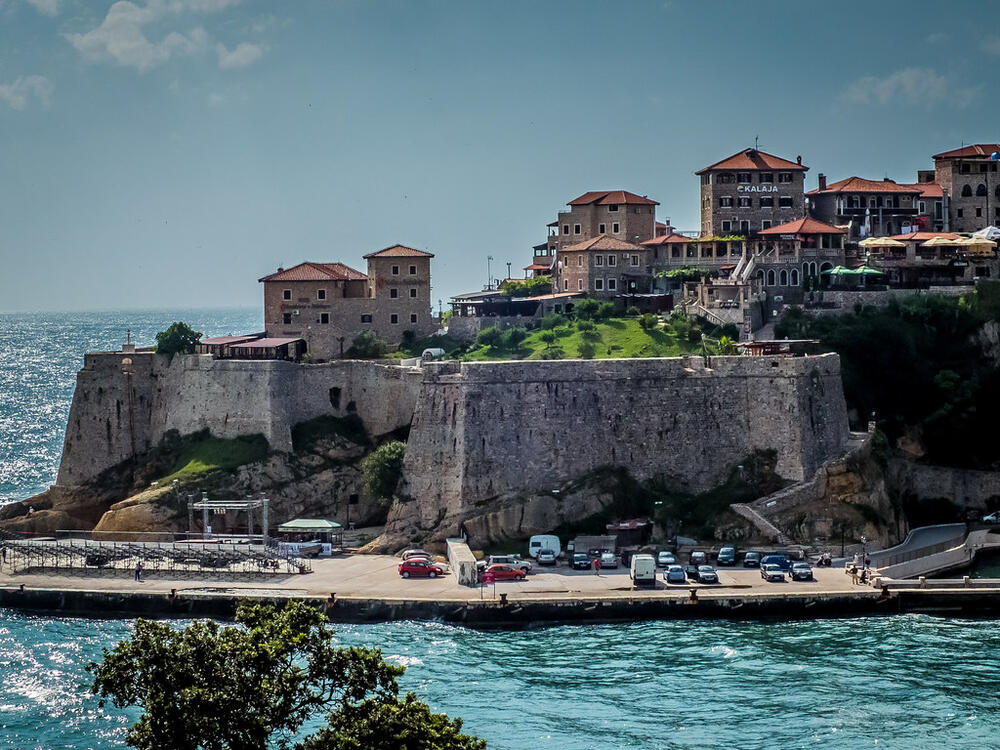 Ulcinj old town was major fortress to defend against sea treats