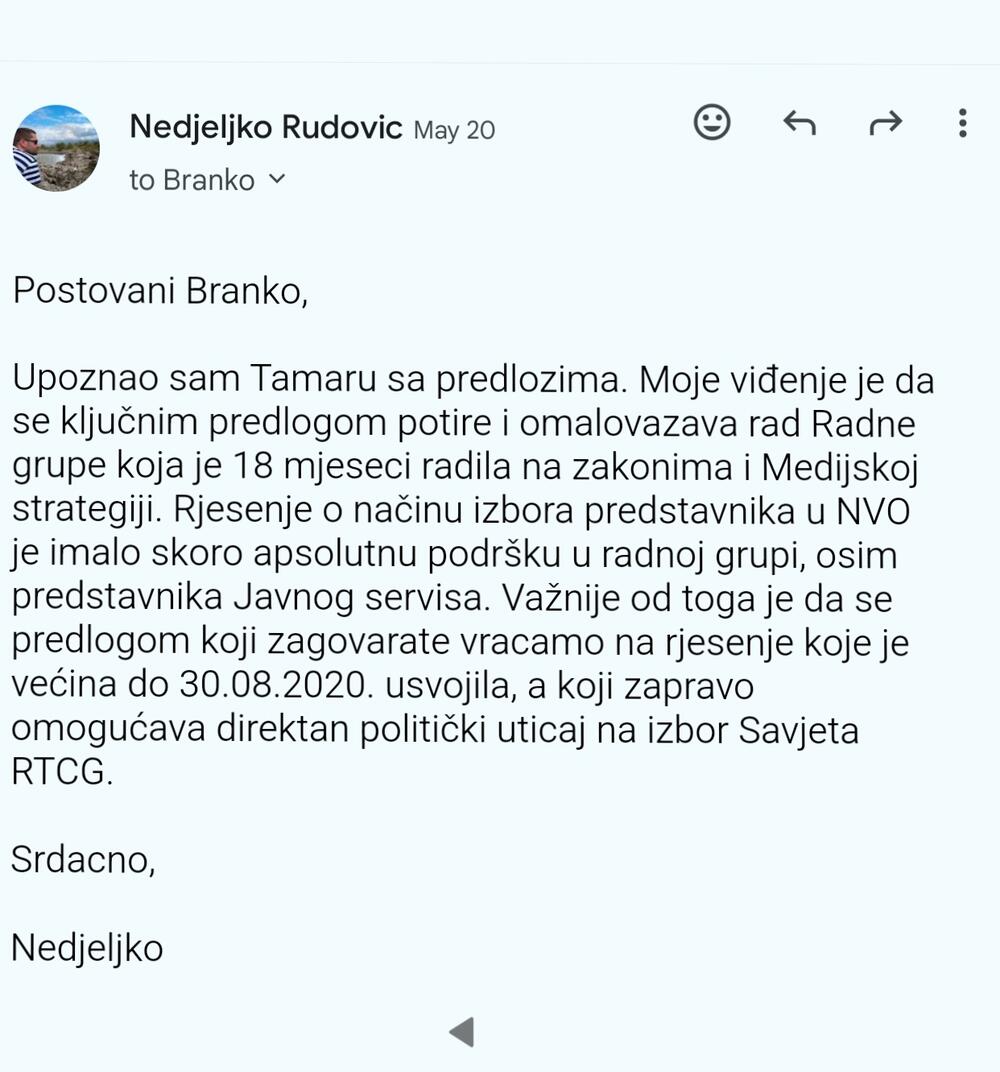 <p>"Saopštio sam apsolutnu istinu, što potvrđuje činjenica da Ministarstvo kulture i medija nikada zvanično nije upoznato sa sadržajem amandmana, ne zna ni kada su oni poslati EK, niti kada je EK odgovorila"</p>