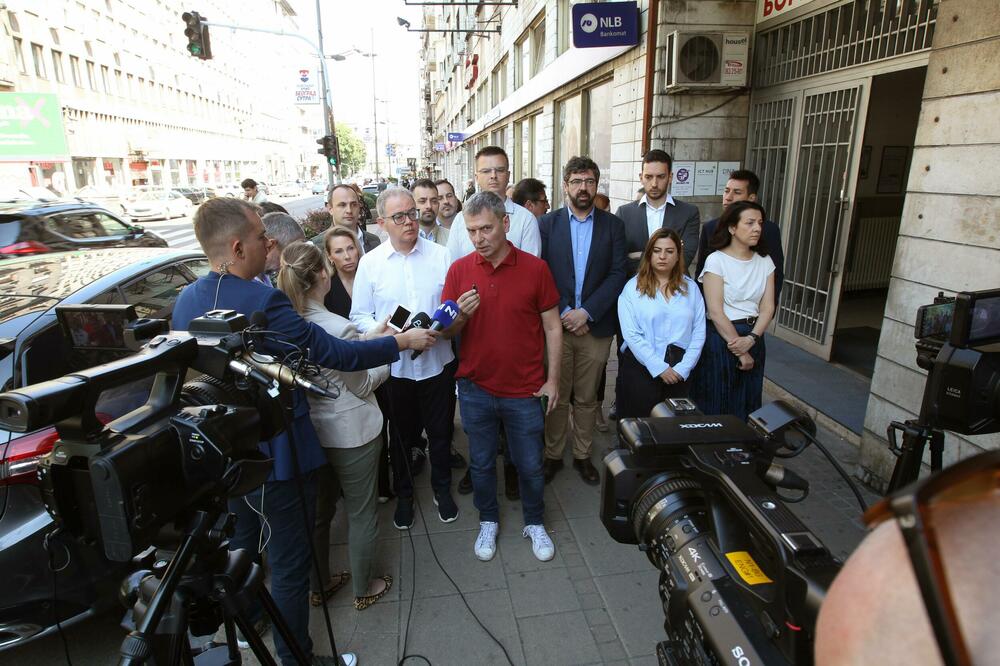 Predstavnici koalicije “Biramo Beograd” na konferenciji za novinare, Foto: Betaphoto