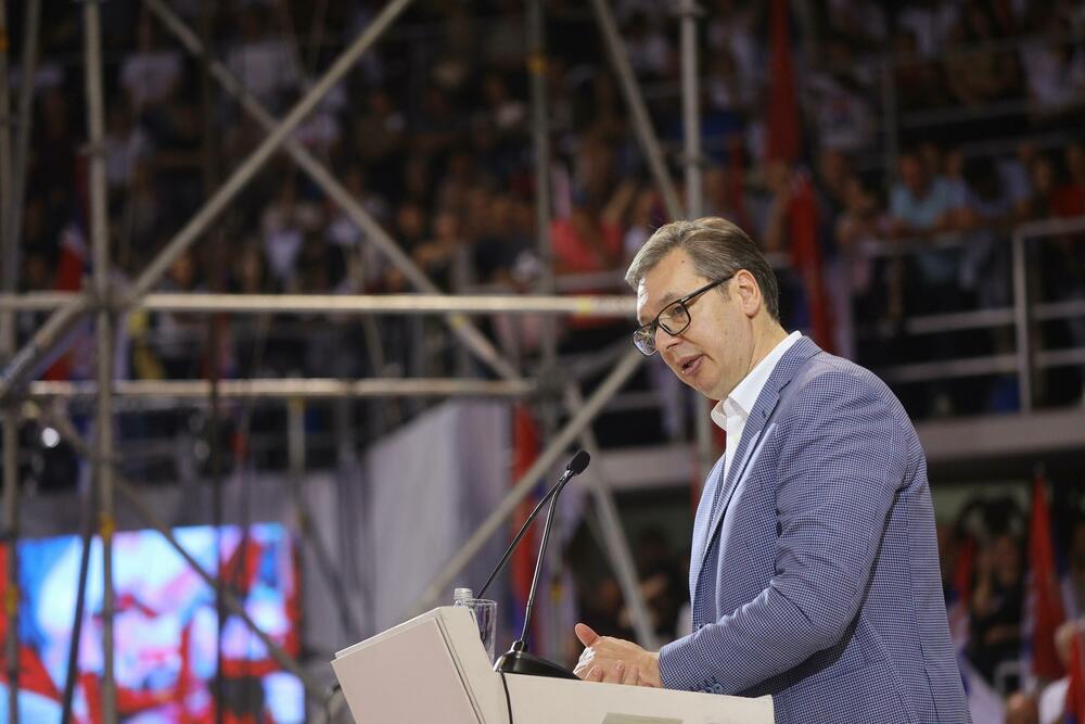 Vučić juče na predizbornom skupu u Nišu