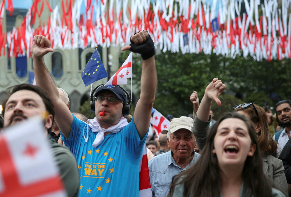 Protesti u Tbilisiju protiv zakona o stranim agentima