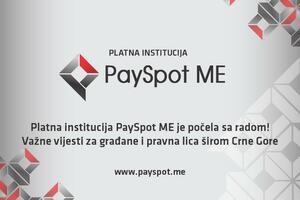 Platna institucija PaySpot Me je počela sa radom!