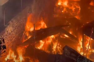 Veliki požar u Skadru, vatrogasci iz Crne Gore pošli u pomoć