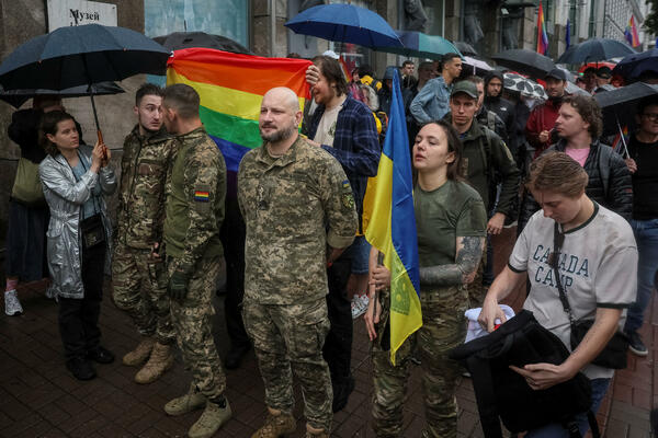 Marš LGBT ukrajinskih vojnika: "Borimo se ravnopravno sa ostalima,...