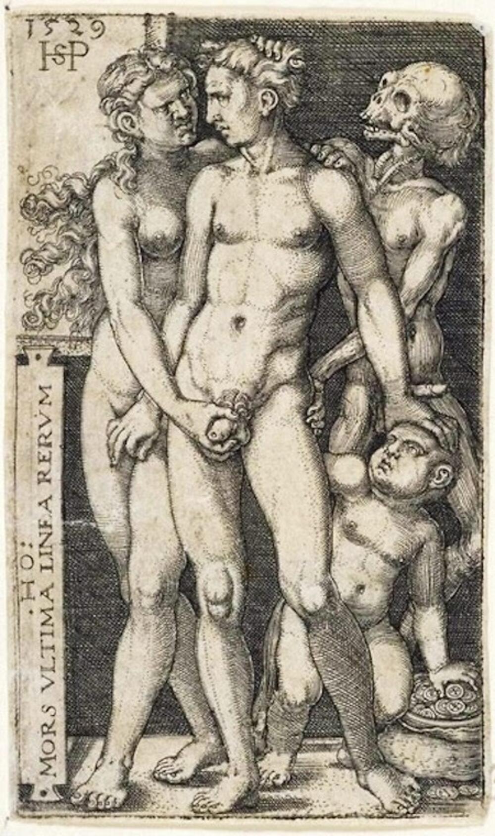 “Smrt sa lascivnim parom”, Sebald Beham (1528)