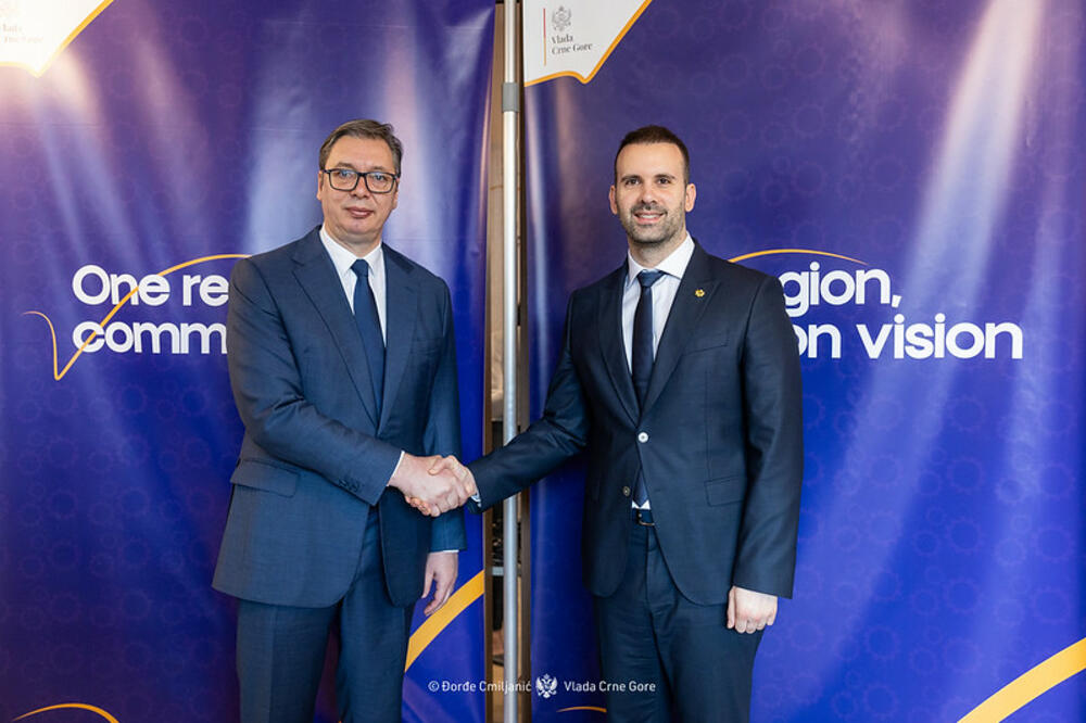 Vučić i Spajić, Foto: Đorđe Cmiljanić/Vlada Crne Gore