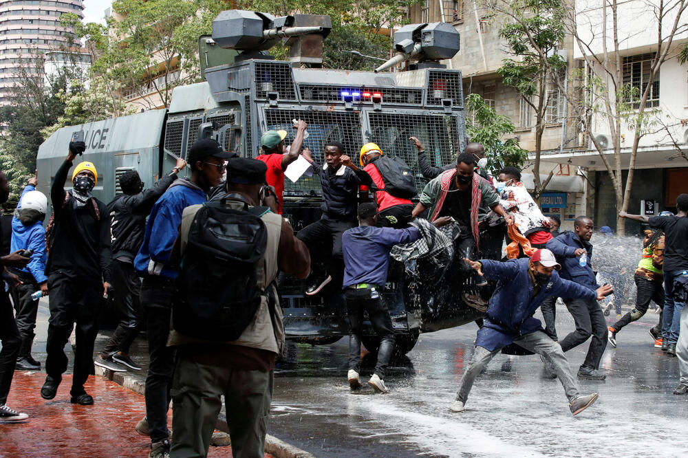 Detalj sa protesta u Najrobiju, Foto: REUTERS